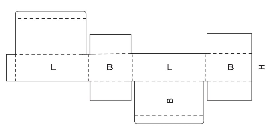 Коробка Fefco 0211