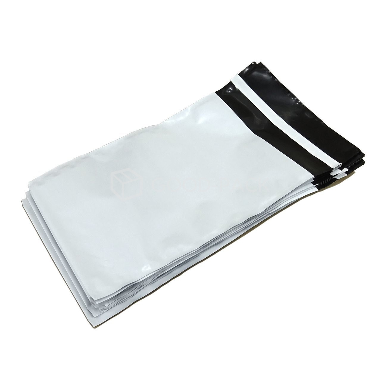 Курьер-пакет белый без печати, без кармана, 165x240+40 мм, 50 мкм, 1 шт.