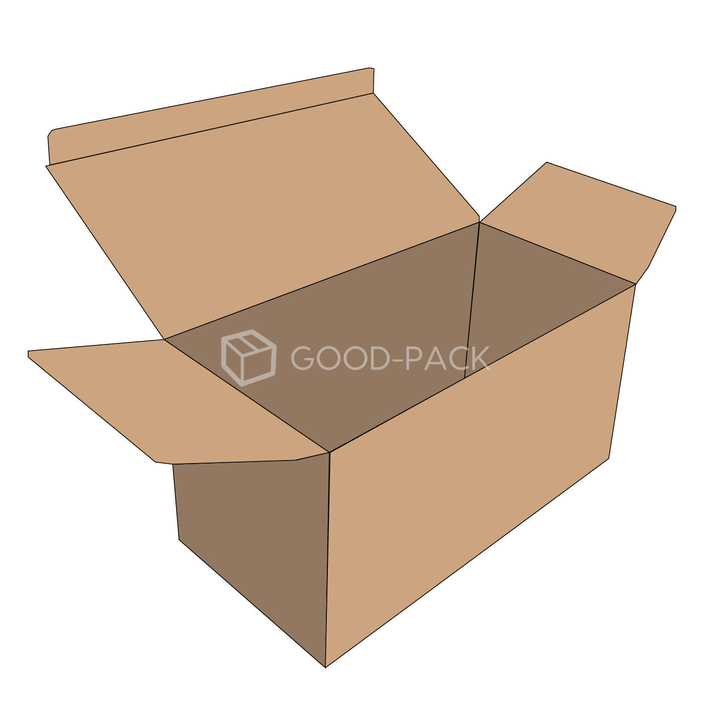 Самосборный гофрокороб №104 320x250x140 мм, Т-23В, 0215