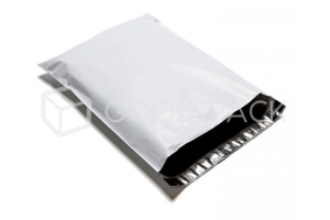 Курьер-пакет белый без печати, без кармана, 340x460+40 мм, 50 мкм, 1 шт.