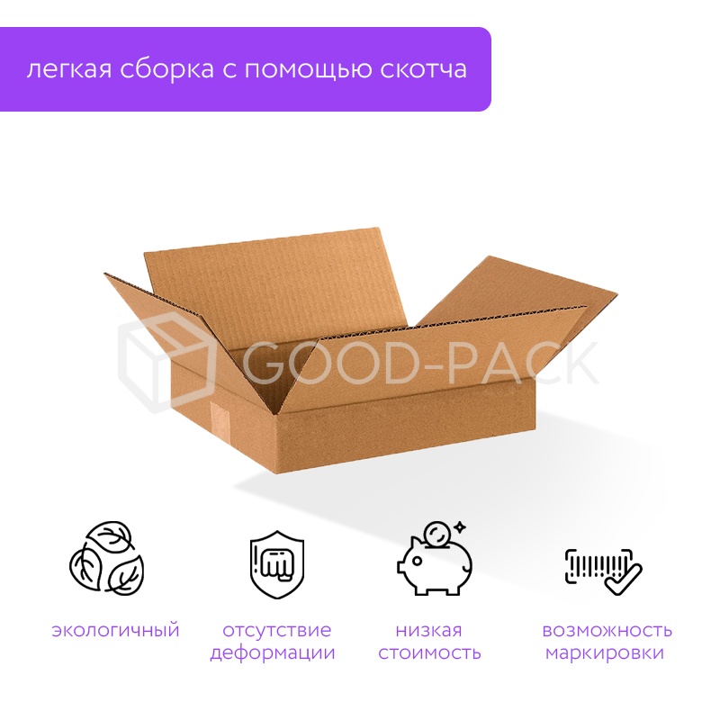Картонный короб 400x300x100, Т-22В,0201