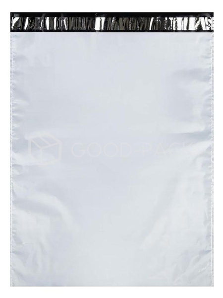 Курьер-пакет белый без печати, без кармана, 240x320+40 мм, 50 мкм, 1 шт.