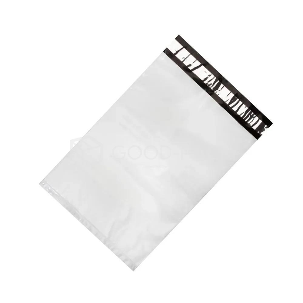 Курьер-пакет 170х240+40мм без кармана, без логотипа, толщина 50 мкм, белый (100 штук в пачке)